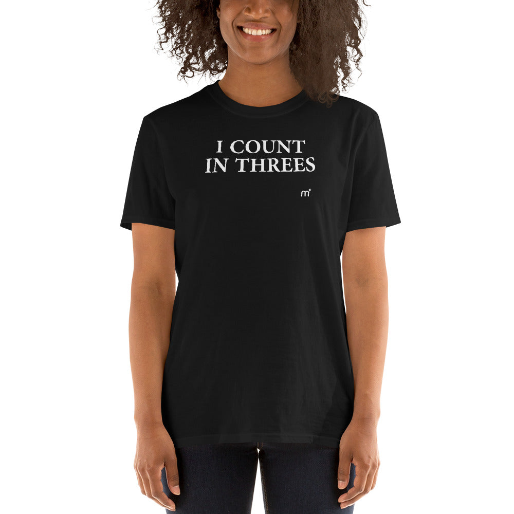 I count in Threes Short-Sleeve T-Shirt