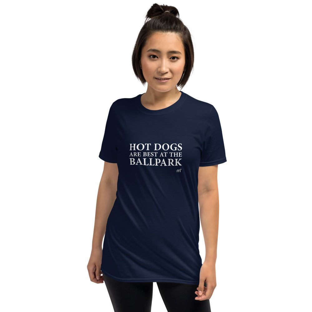 Hot Dogs are Best at the Ballpark Short-Sleeve T-Shirt